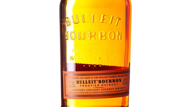 Bottle of Bulleit bourbon