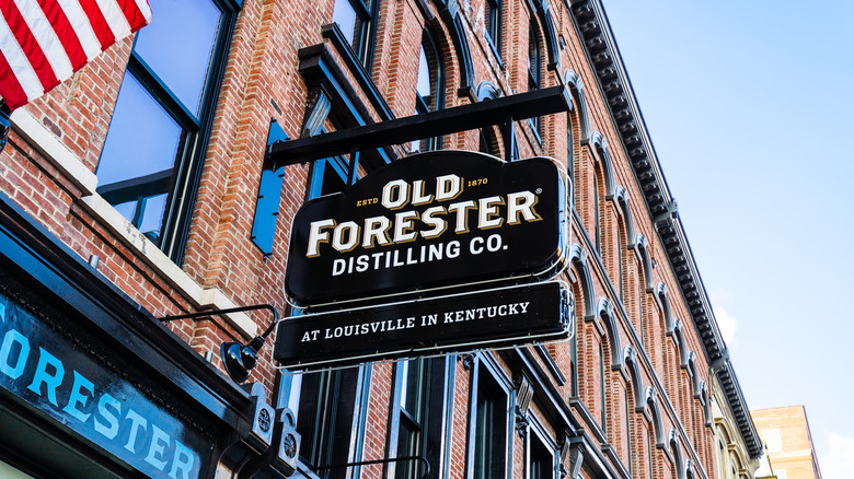 Old Forester distillery sign