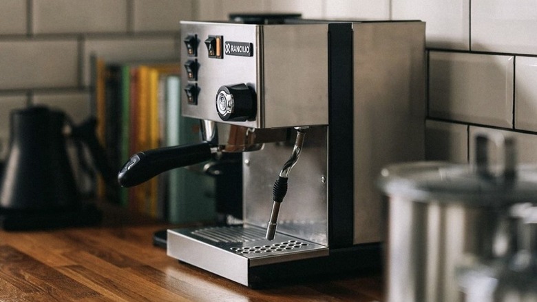 Rancilio Silva on countertop