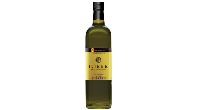 ILIADA olive oil on white background