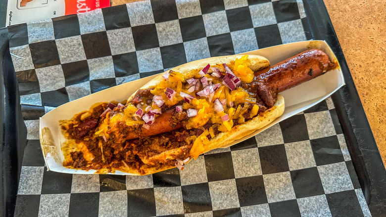 foot long chili cheese dog