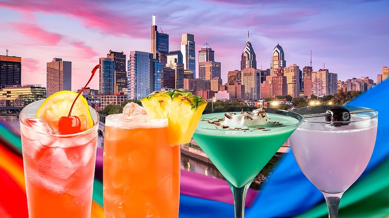 colorful drinks and Philly