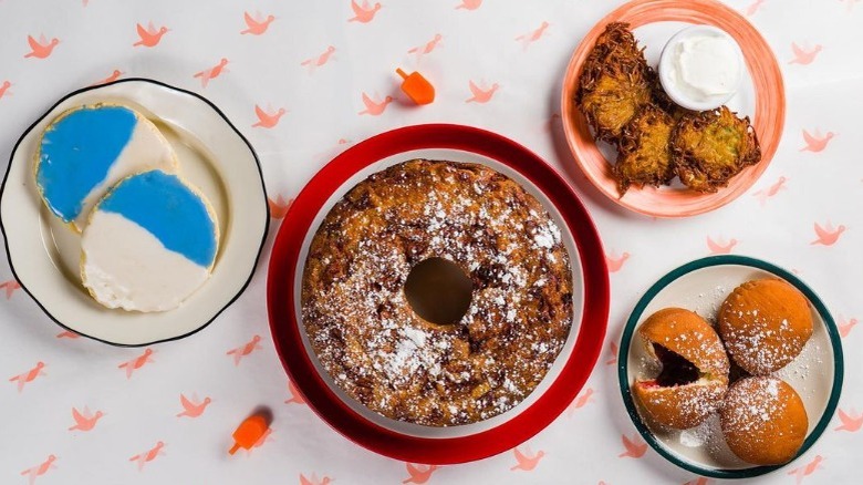 Gertie Hanukkah pastries and latkes