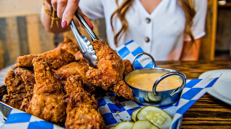 The Post Fried chicken platter