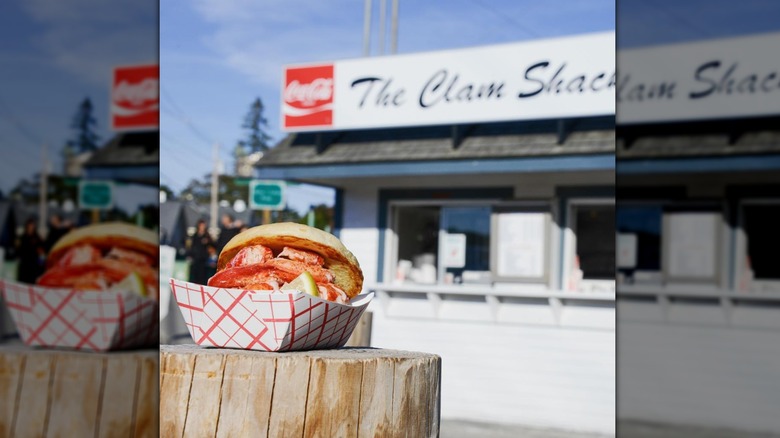 Lobster roll at The Clam Shack restaurant