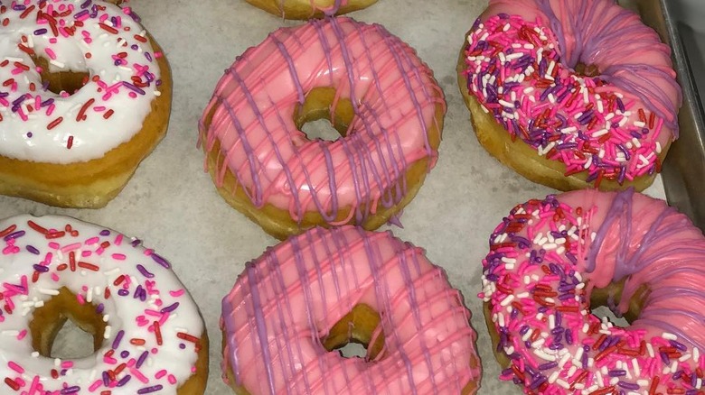 cake donuts with sprinkles