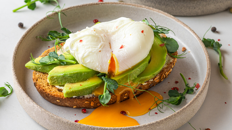 avocado poached egg toast