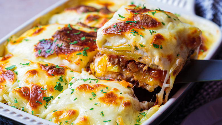 moussaka with mushrooms