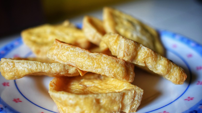 Fried silken tofu 