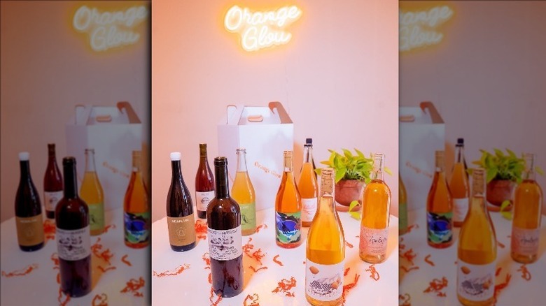 orange glou wines