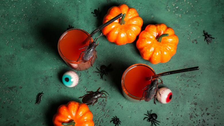 Halloween themed Bloody Marys