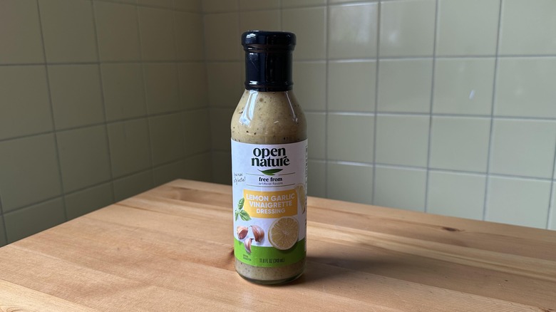 Lemon garlic vinaigrette dressing