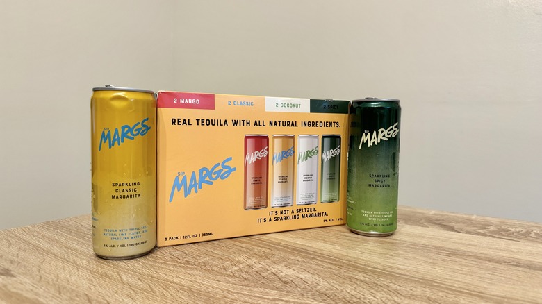 Classic and spicy Margs with packaging