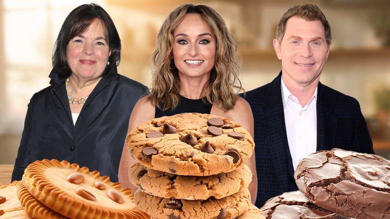 Celebrity chefs with cookies