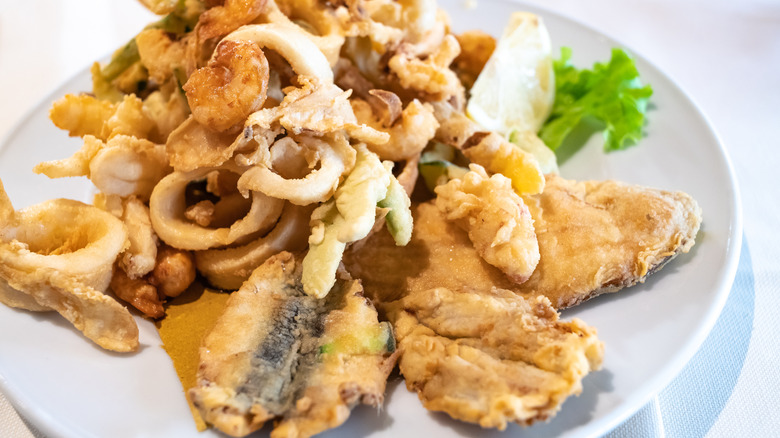 Big plate of fritto misto