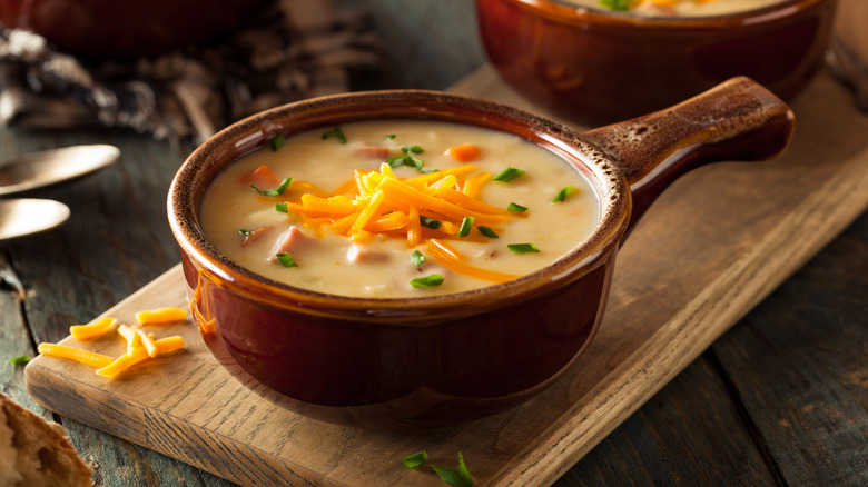 Beer and Cheddar Soup