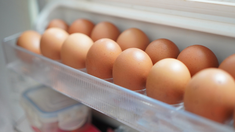 eggs in refrigerator