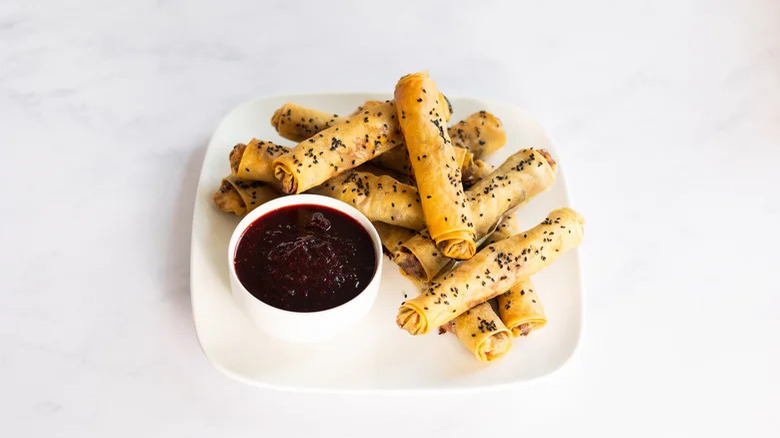 Cranberry Feta Filo Cigars