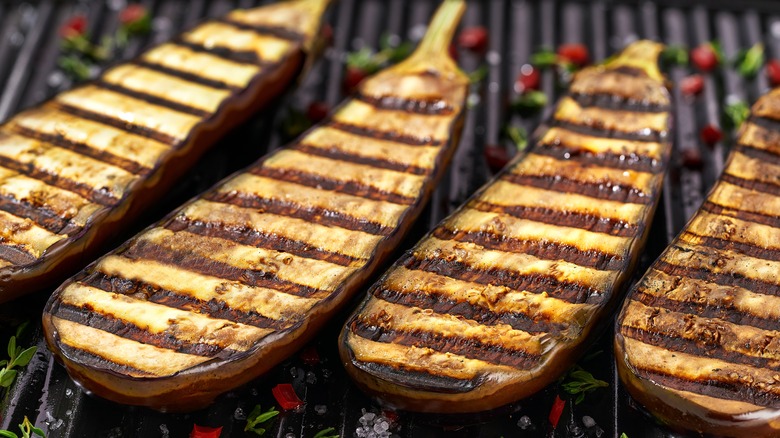 eggplant on grill