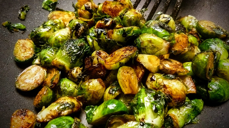 glazed Brussels sprouts