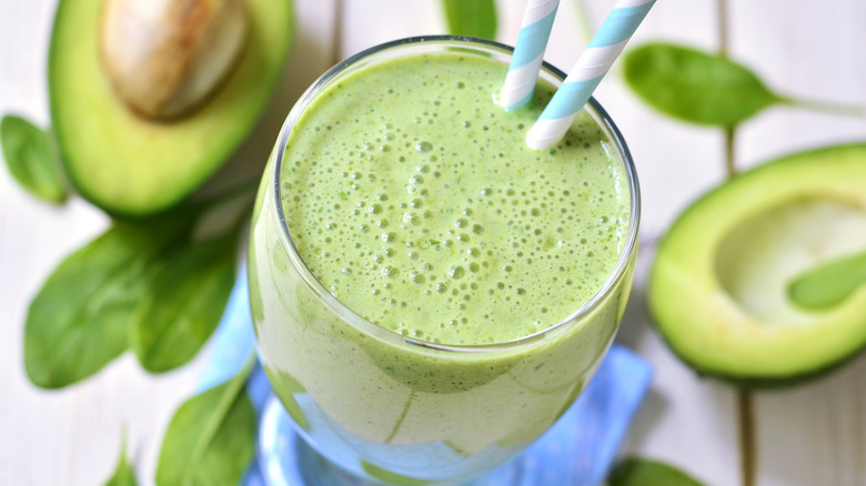 Creamy avocado smoothie