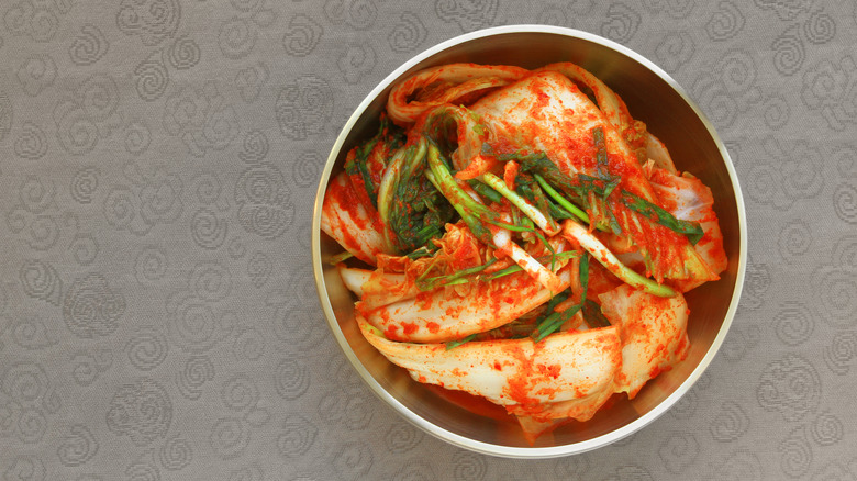 A bowl of Geotjeori Kimchi