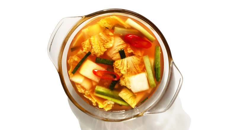 A bowl of nabak kimchi