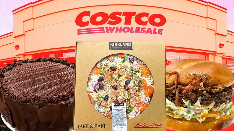 Costco store with foods