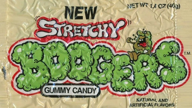 Stretchy Boogers gummy candy wrapper 