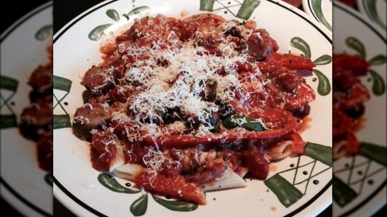 Olive Garden sausage and peppers rustica