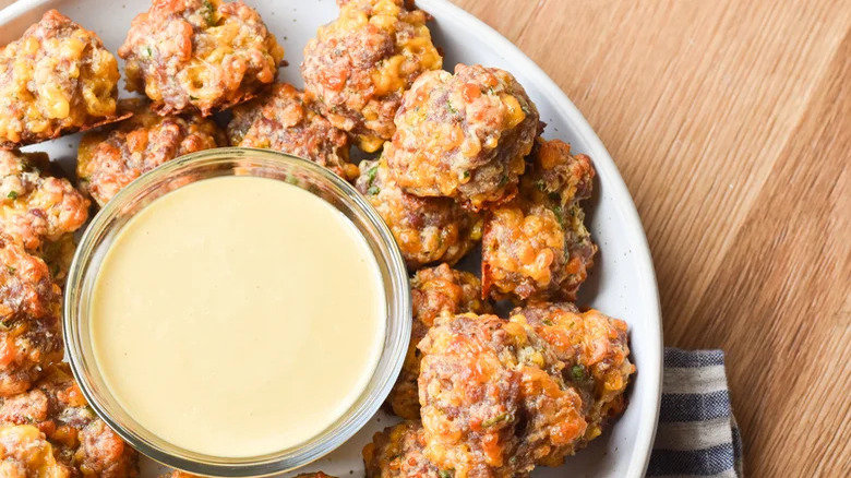 sausage balls with dip