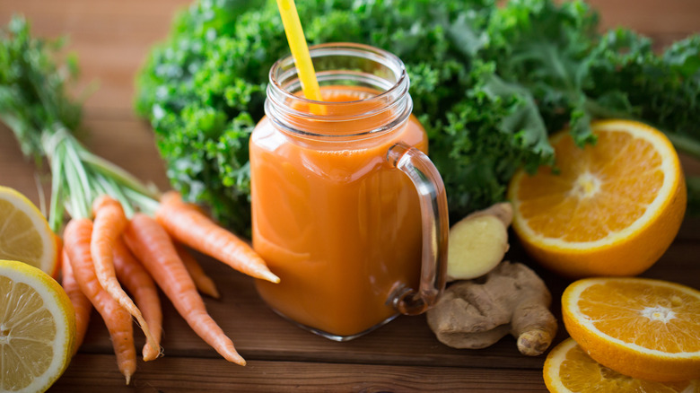 Carrot orange smoothie 