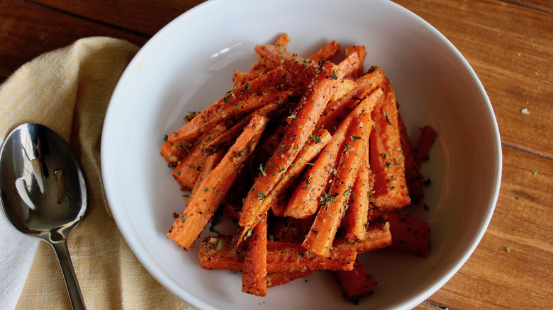 Carrots with Parmesan cheese 