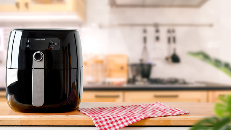 Air fryer on counter