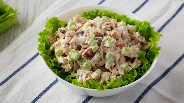 chicken salad in bowl