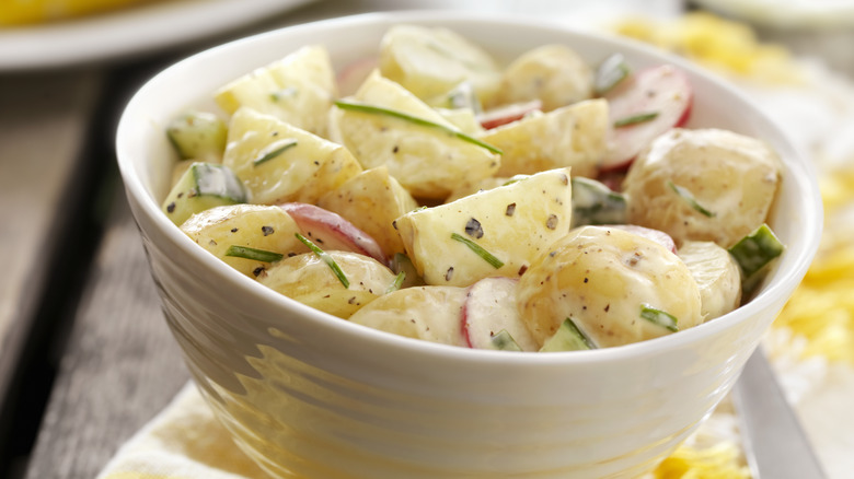 bowl of potato salad