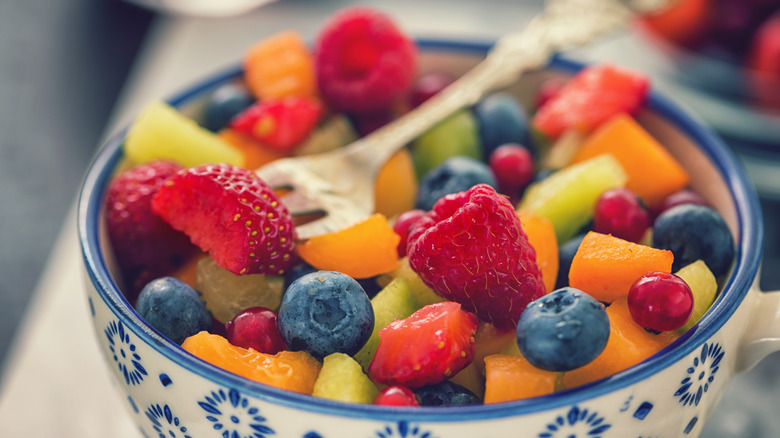 fruit salad in bowl