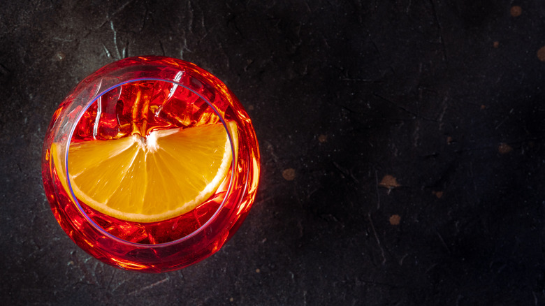 glass with Aperol