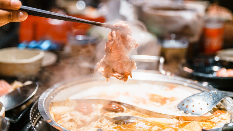 Cooking hot pot