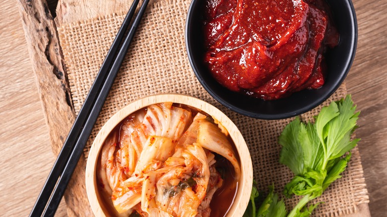 kimchi and gochujang 