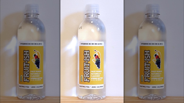 Frutish flavored bottled spring water