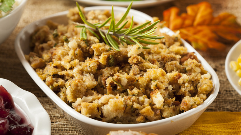 Stuffing with rosemary