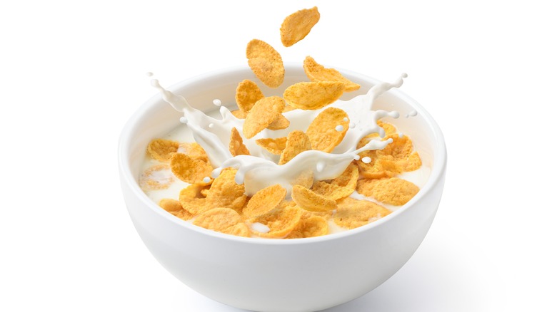 Bowl of cornflakes