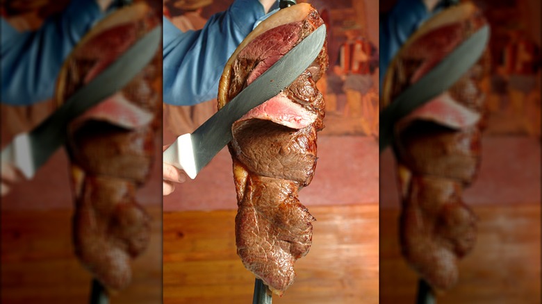 Brazilian meat on skewer