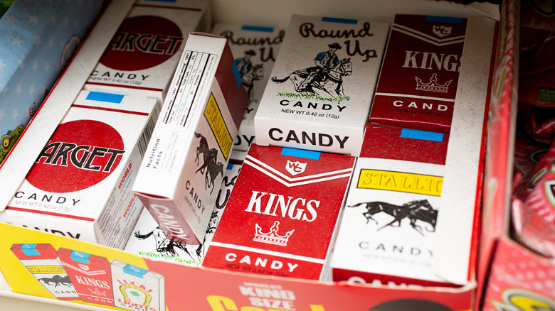candy cigarette packets