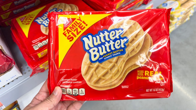 Packet of Nutter Butter cookies