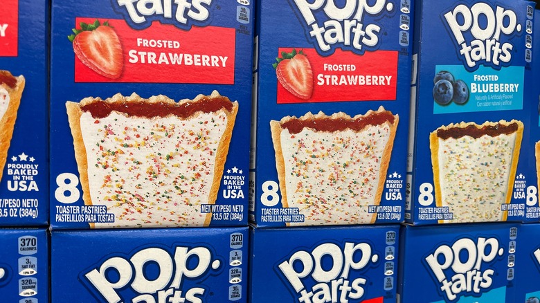 Pop-Tart boxes on shelf