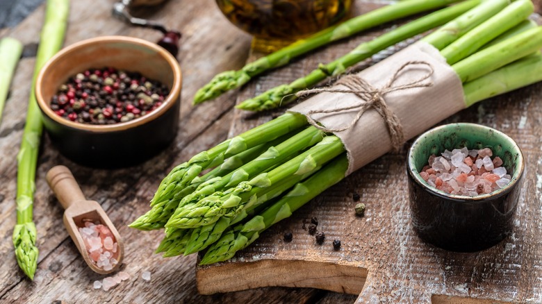 Closeup of asparagus