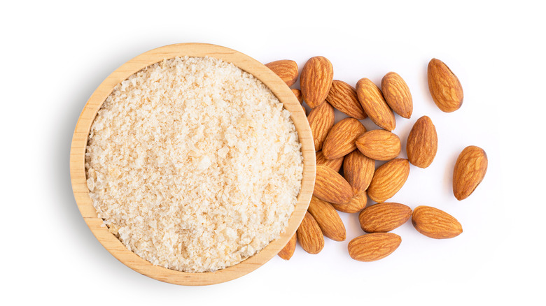 bowl of almond flour 