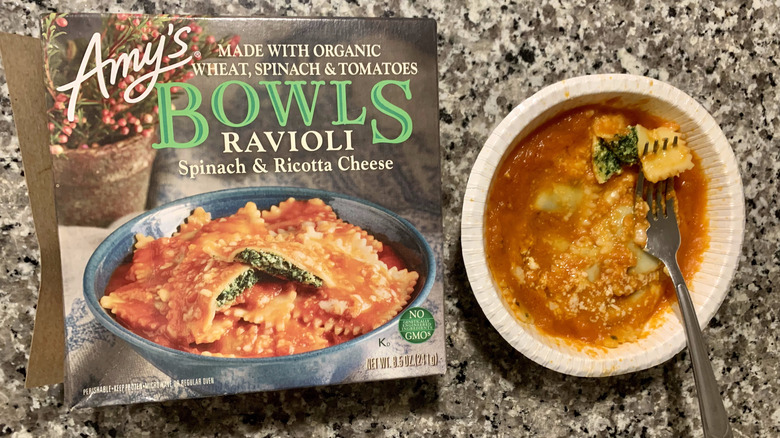 Amy's Frozen Spinach Ravioli Bowl 